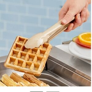 Kitchen tongs 10 pack beige